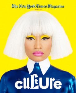 Nicki Minaj on the cover of New York Times Magazine