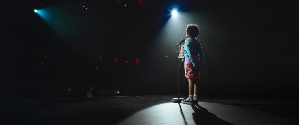 A young girl goes for spelling bee gold in Definition, Please. (Photo credit: June Street Productions)