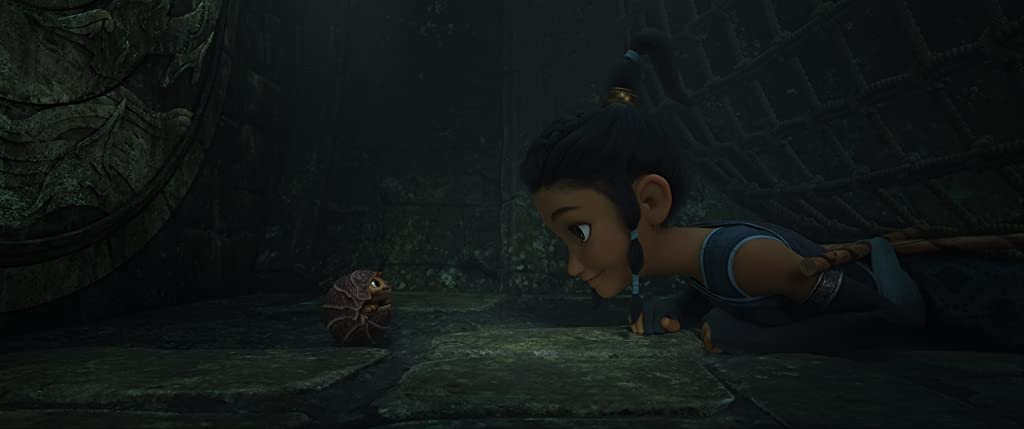 Kelly Marie Tran as young Raya in Raya and the Last Dragon. (Photo credit: Disney)