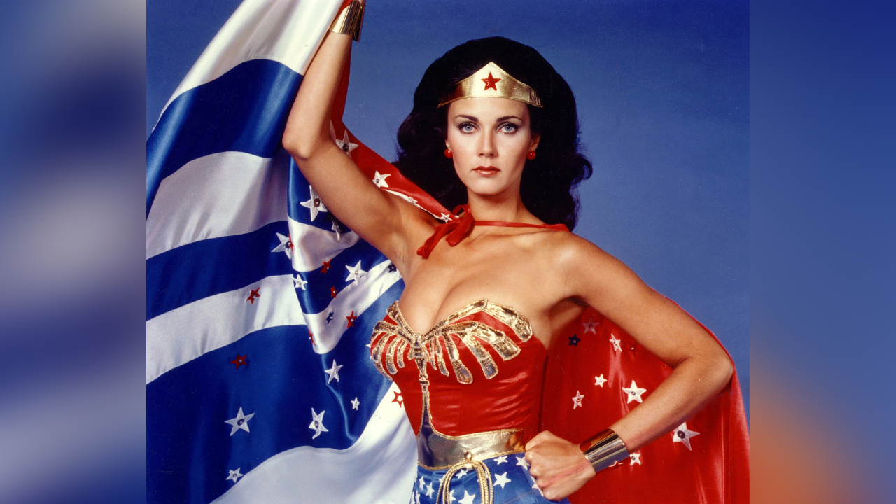 Lynda Carter as Wonder Woman. (Photo credit: DC Comics/Kob/REX/Shutterstock)