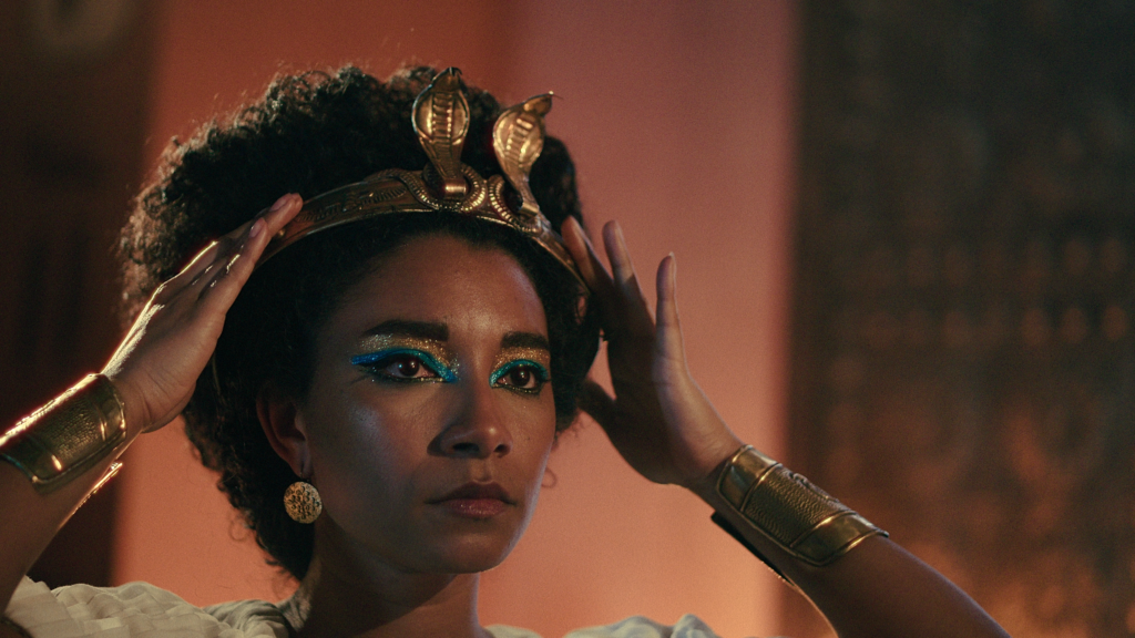 Adele James as Cleopatra in Queen Cleopatra (Photo credit: Netflix)