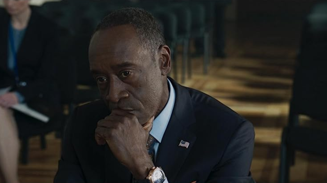 Rhodey (Don Cheadle) is pensive. (Photo credit: Marvel Studios/Disney)