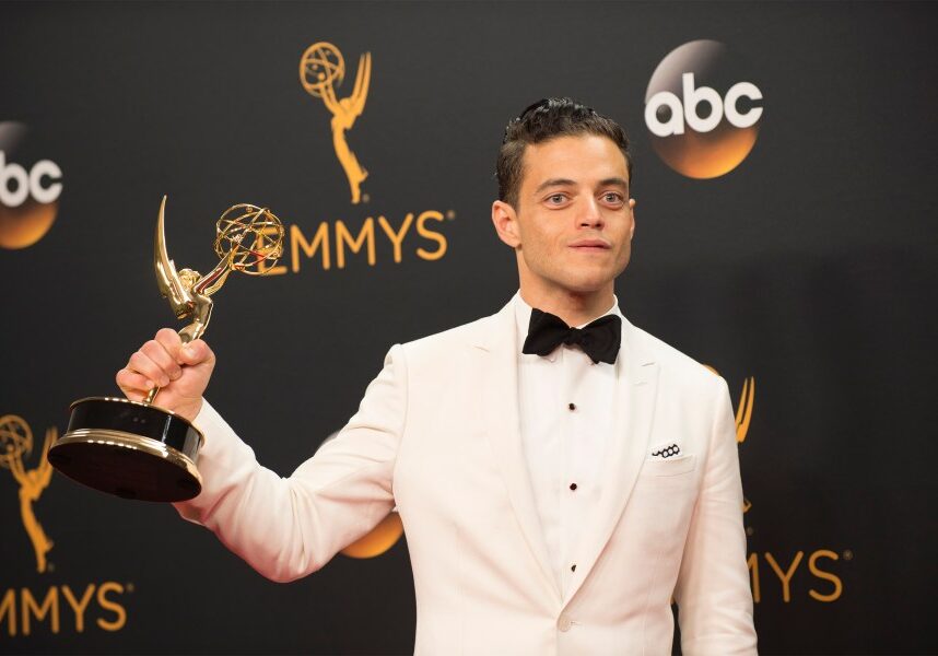 Rami Malek after winning his Emmy for "Mr. Robot." 
(ABC/Image Group LA)
