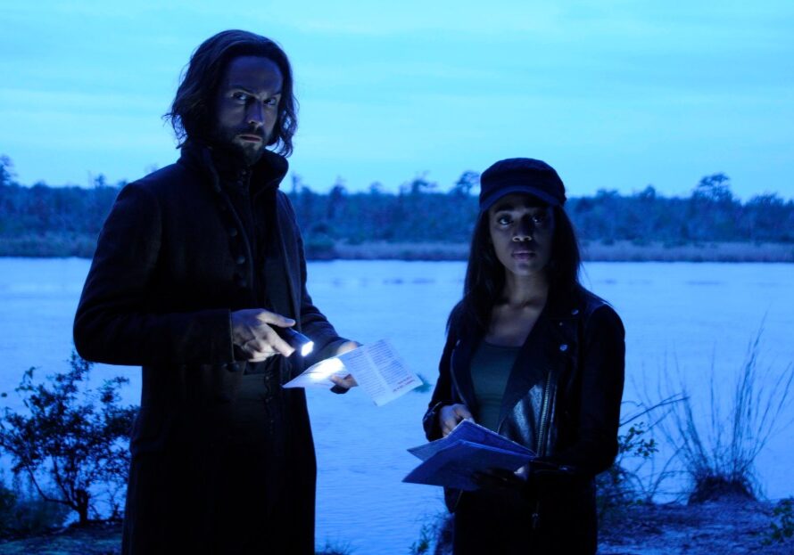 SLEEPY HOLLOW: Ichabod (Tom Mison, L) and Abbie (Nicole Beharie, R) are on a quest to find a weapon of ultimate power to kill Moloch in the "Magnum Opus" episode of SLEEPY HOLLOW airing Monday, Nov. 24 (9:00-10:00 PM ET/PT) on FOX. ©2014 Fox Broadcasting Co. CR: Brownie Harris/FOX