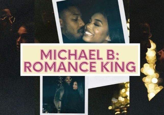 Michael B. Jordan and Lori Harvey in Instagram pictures