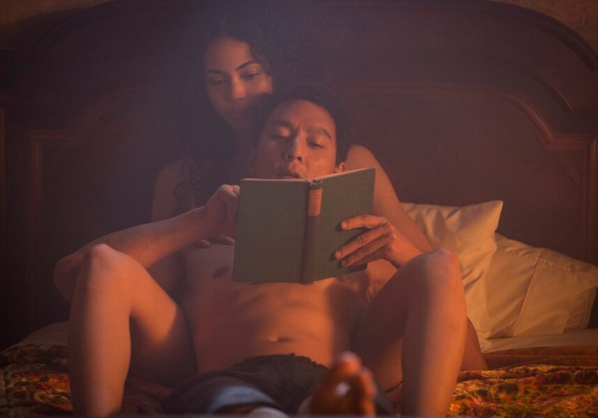 Daniel Wu as Sunny and Madeleine Mantock as Veil - Into the Badlands _ Season 1, Epsiode 2 - Photo Credit: Patti Perret/AMC