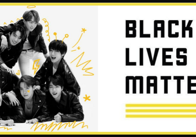 BTS gave $1 million to the grassroots organization Black Lives Matter to help combat police brutality and fight for modern American civil rights. Photo credits: Big Hit Entertainment, Black Lives Matter