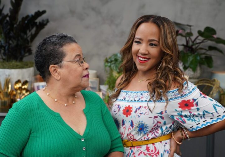 Chef Bren Herrera and her mother. (Photo credit: CLEO TV)