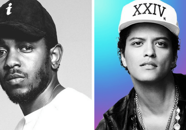 Kendrick Lamar and Bruno Mars