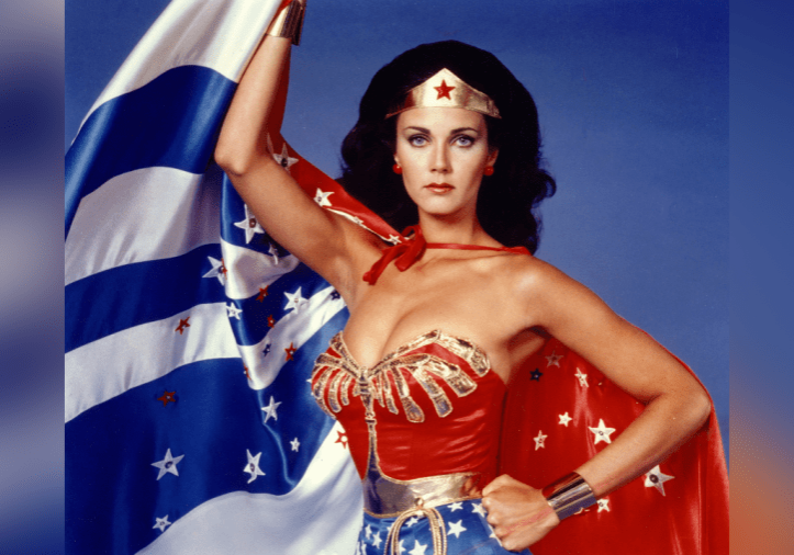 Lynda Carter as Wonder Woman. (Photo credit: DC Comics/Kob/REX/Shutterstock)