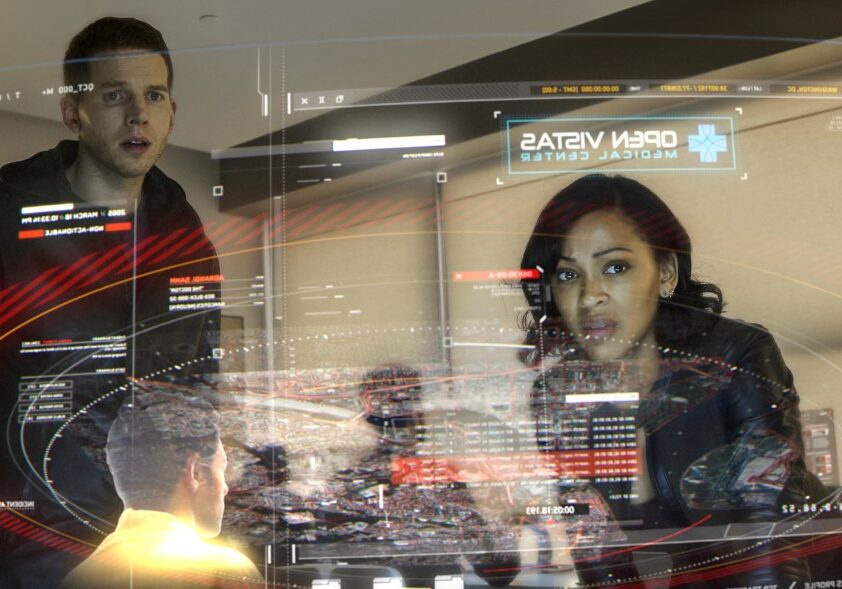 MINORITY REPORT: L-R: Stark Sands and Megan Good in MINORITY REPORT airing Monday, Sep. 21 (9:00-10:00 PM ET/PT) on FOX. CR: Bruce MacCauley / FOX. © 2015 FOX Broadcasting.