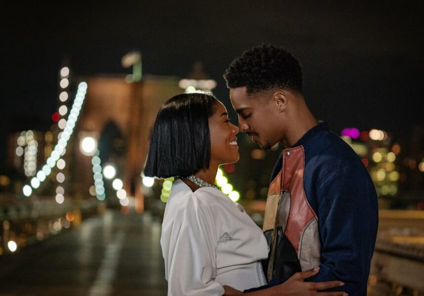 The Perfect Find. (L to R) Gabrielle Union as Jenna and Keith Powers as Eric in The Perfect Find. Cr. Alyssa Longchamp/Netflix © 2023