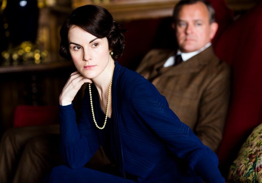 Downton Abbey Season 5 on MASTERPIECE on PBS

Part Five
Sunday, February 1, 2015 at 9pm ET
Rose makes a handsome new acquaintance. Something is wrong with Thomas. EdithÕs link to
Marigold draws attention. Bricker and Robert lose control.

Shown from left to right: Michelle Dockery as Lady Mary and Hugh Bonneville as Lord Grantham

(C) Nick Briggs/Carnival Films 2014 for MASTERPIECE

This image may be used only in the direct promotion of MASTERPIECE CLASSIC. No other rights are granted. All rights are reserved. Editorial use only. USE ON THIRD PARTY SITES SUCH AS FACEBOOK AND TWITTER IS NOT ALLOWED.