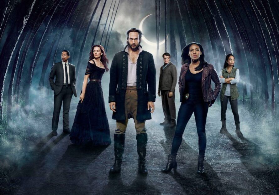 SLEEPY HOLLOW: Cast L-R: Orlando Jones, Katia Winter, Tom Mison, John Noble, Nicole Beharie and Lyndie Greenwood. SLEEPY HOLLOW Second Season premieres Monday, Sept 22 (9:00-10:00 PM ET/PT) on FOX. ©2014 Fox Broadcasting Co. CR: James Dimmock/FOX